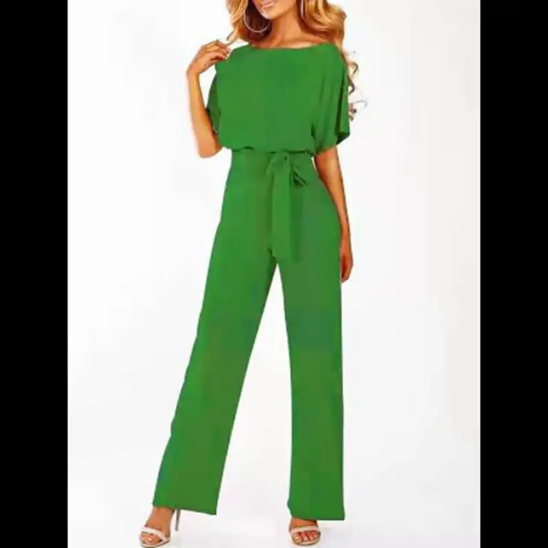 Red Button Lace-Up 2-Piece Women's Set - Image 13