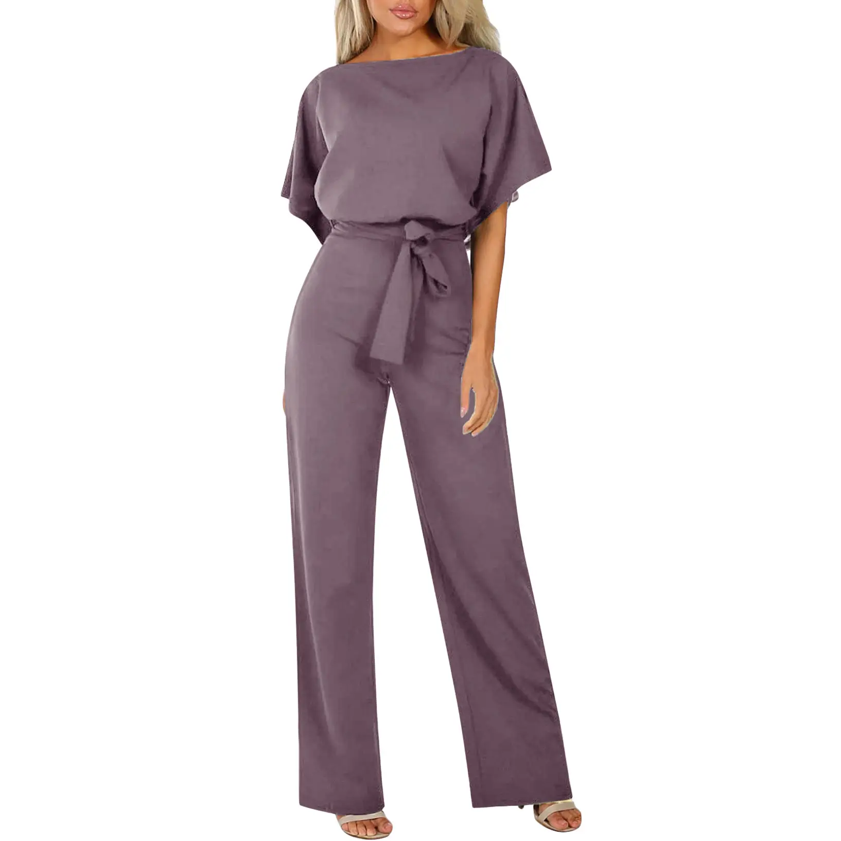 Red Button Lace-Up 2-Piece Women's Set - Image 17