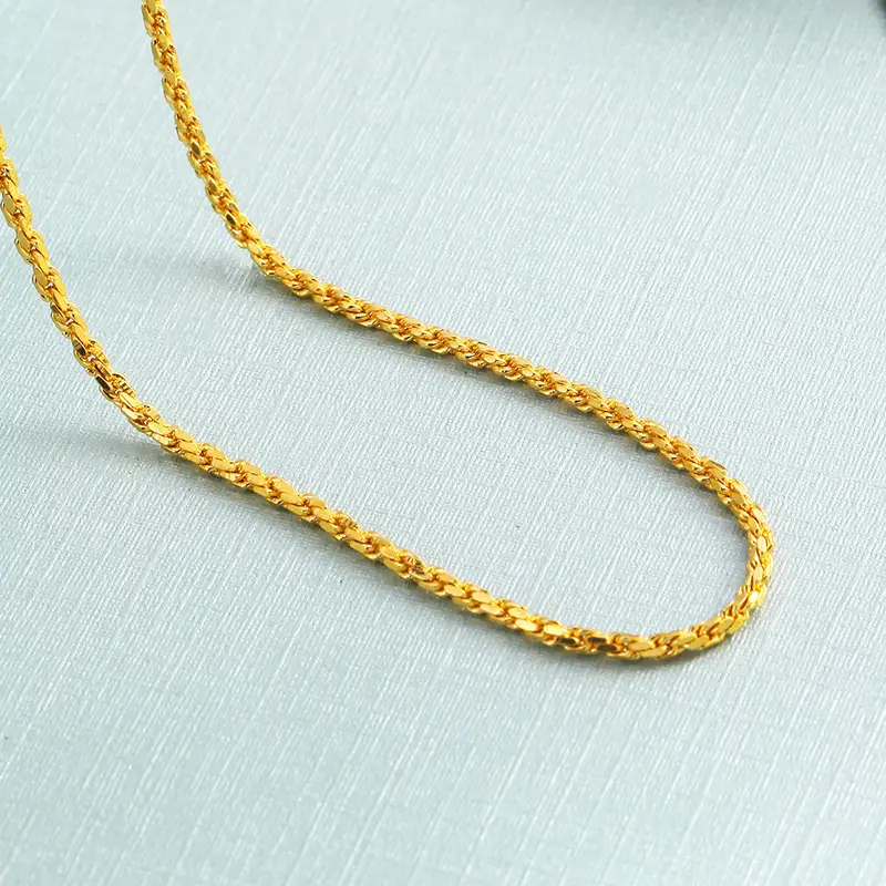 Korean Gold Plated Snake Bone Clavicle Chain for Women - Image 3