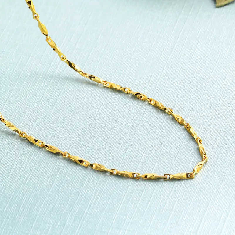 Korean Gold Plated Snake Bone Clavicle Chain for Women - Image 9