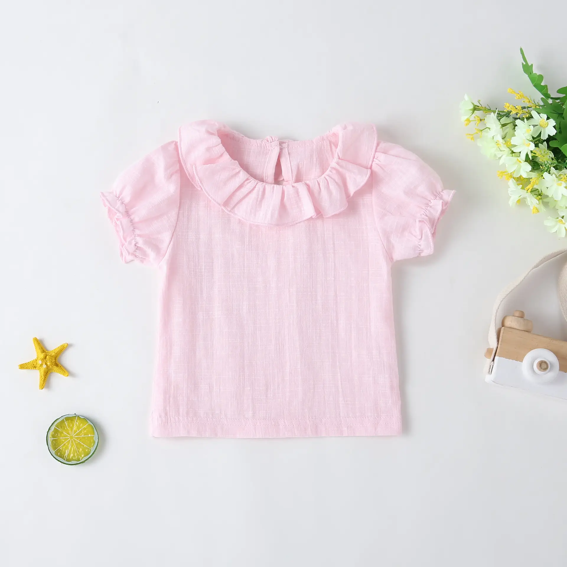 Newborn Baby Jumpsuit Set Summer Colors Racerback Romper - Image 6