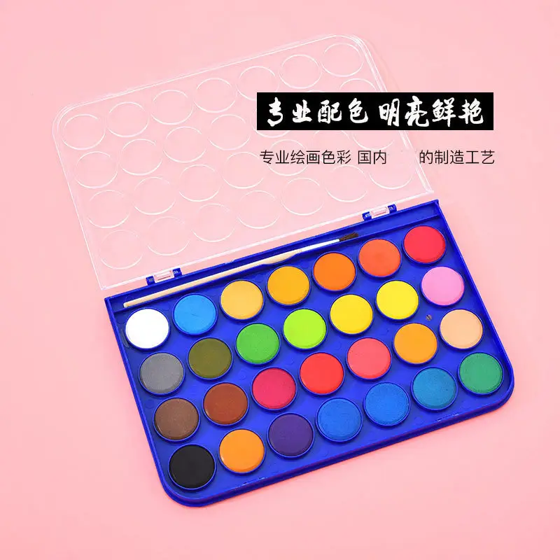 661 beginner 12-color solid gouache watercolor pigment powder cake set solid watercolor