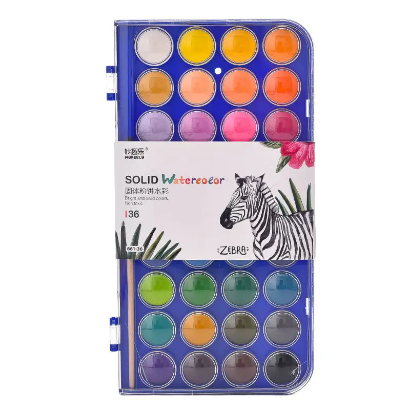 661 beginner 12-color solid gouache watercolor pigment powder cake set solid watercolor