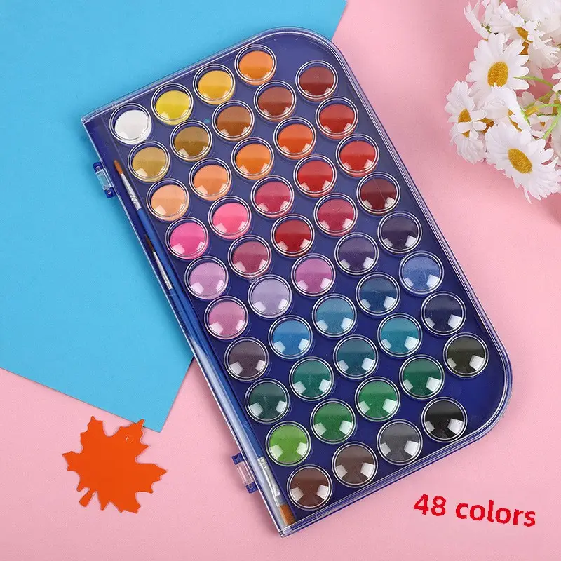 661 beginner 12-color solid gouache watercolor pigment powder cake set solid watercolor