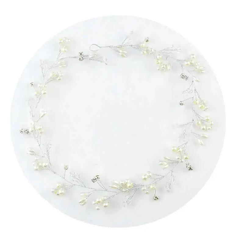 Handmade Pearl Headdress for Bridal Wear 0.5m - Image 7
