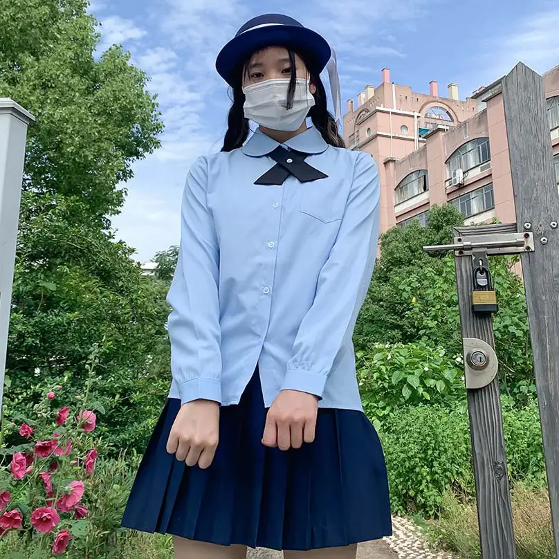 Blue Japanese Orthodox Long Sleeve Shirt for Kids - Image 4