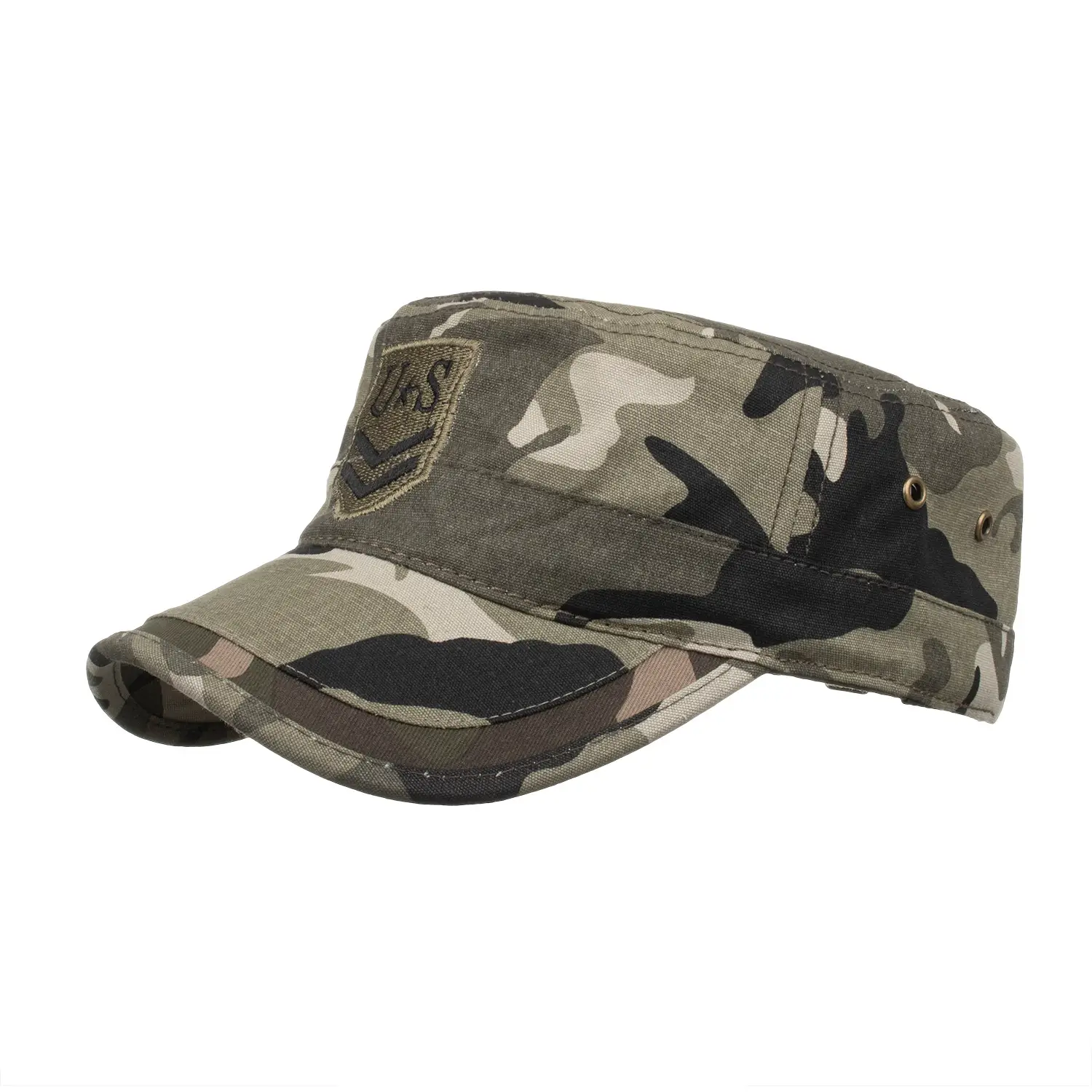 Military Camo Flat Cap 56-62cm Weight 80g - Image 2