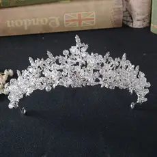 Zircon Leaf Crown Hairband for Weddings — feature 8