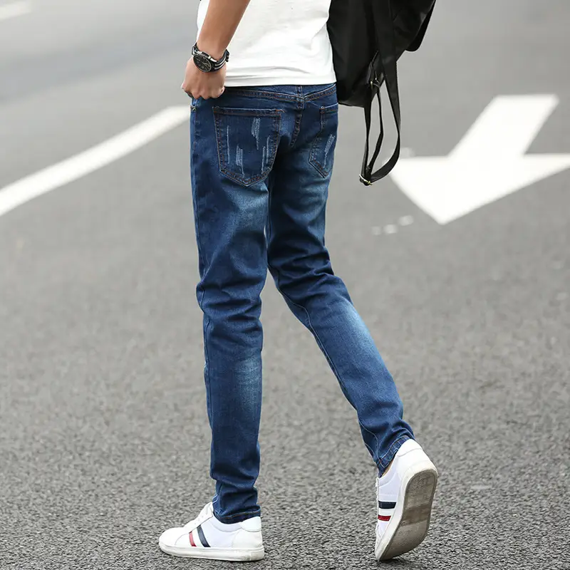 Korean Slim Fit Stretch Men's Jeans 2019