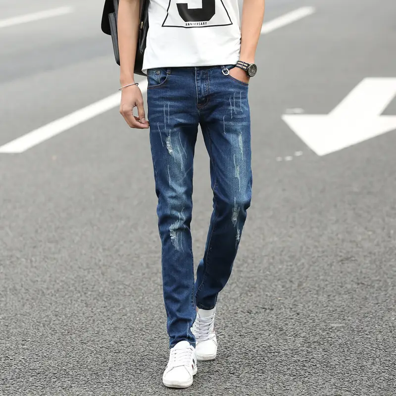 Korean Slim Fit Stretch Men's Jeans 2019
