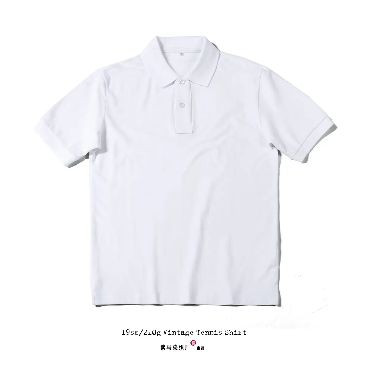 Men's Dark Gray Cotton Polo Shirt Short Sleeve Lapel