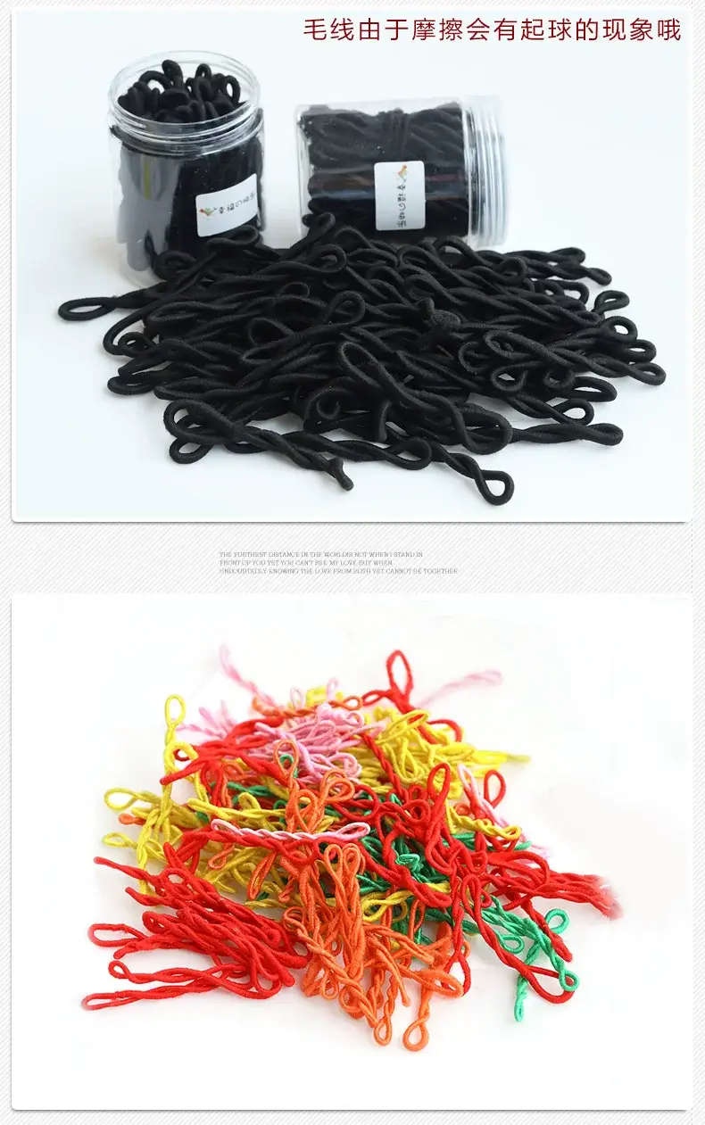 8 Color Elastic Hair Bands for Girls Women High Elastic Rubber — feature 3