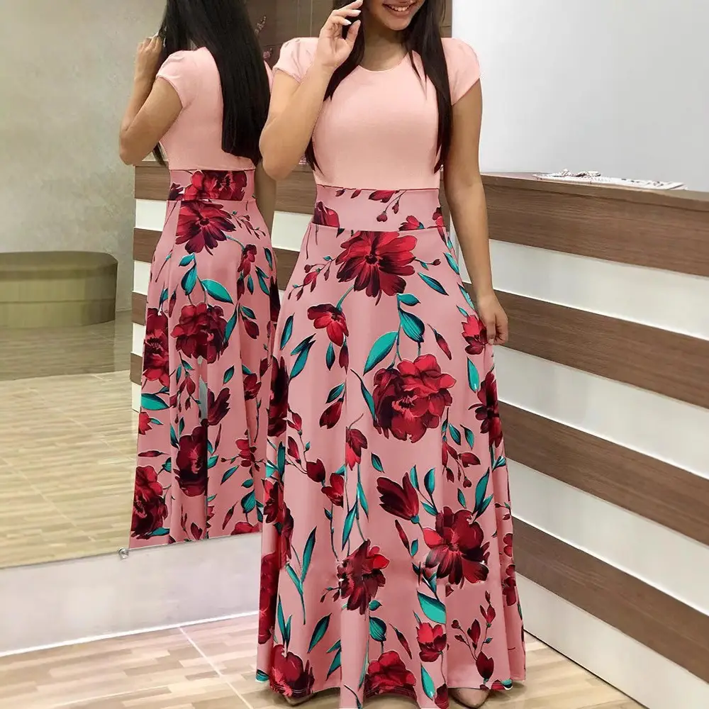 Women's Striped Maxi Dress Black Top Matching Set - Image 9