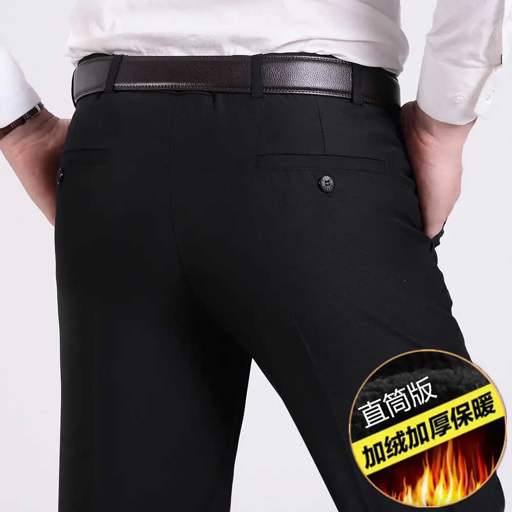 New Winter Men's Velvet Trousers with Heat Tech Design - Image 4
