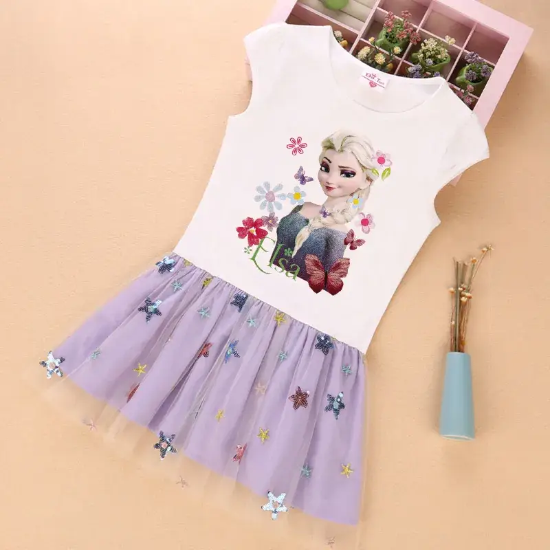 Frozen Princess Pink Skirt Dress for Girls - Image 2