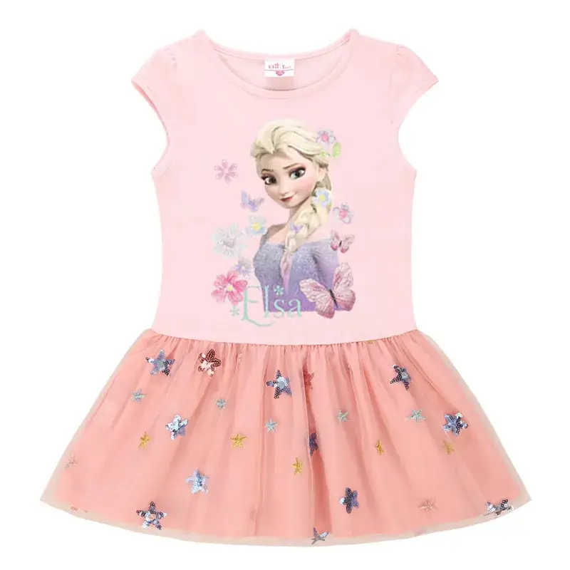 Frozen Princess Pink Skirt Dress for Girls - Image 5