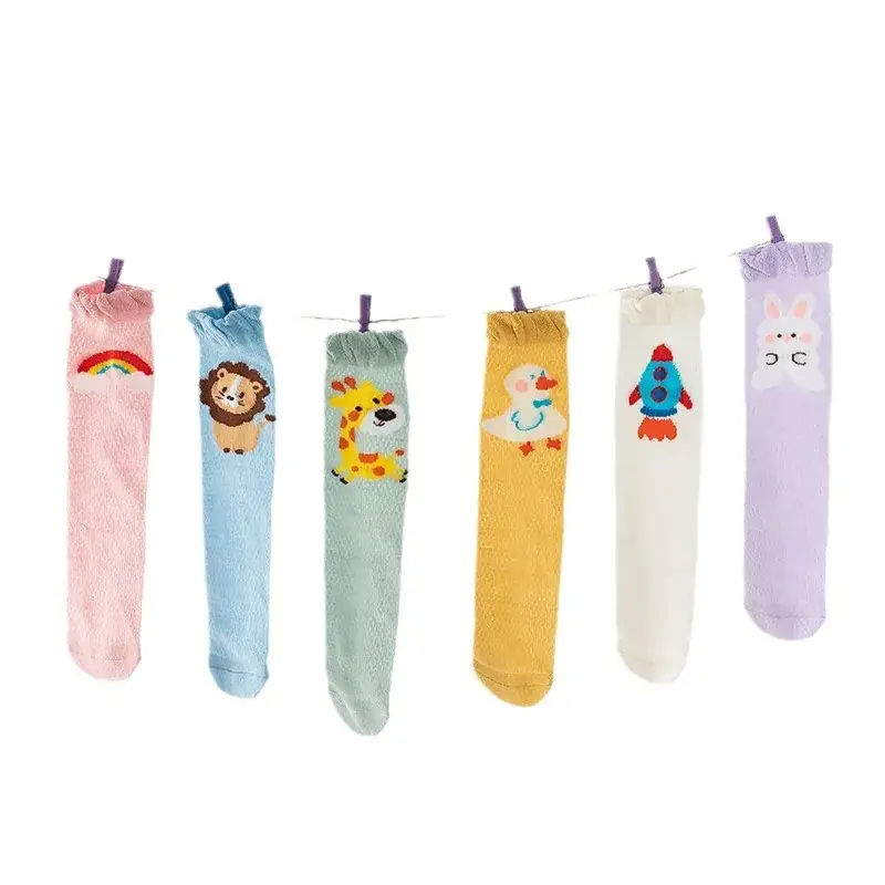 Baby Cotton Knee High Socks for Girls Summer - Image 10