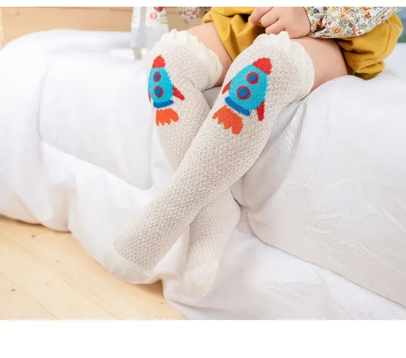 Baby Cotton Knee High Socks for Girls Summer — feature 14