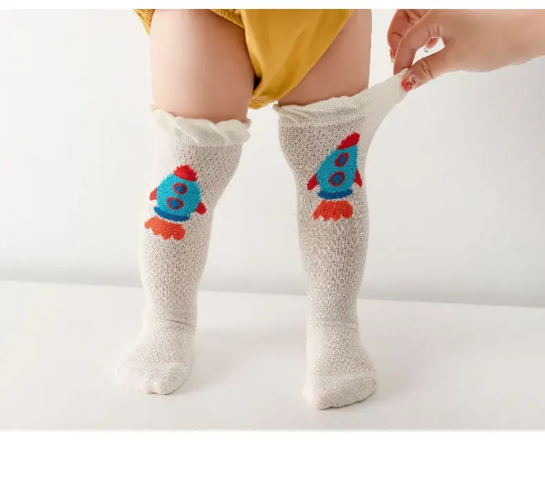 Baby Cotton Knee High Socks for Girls Summer — feature 15