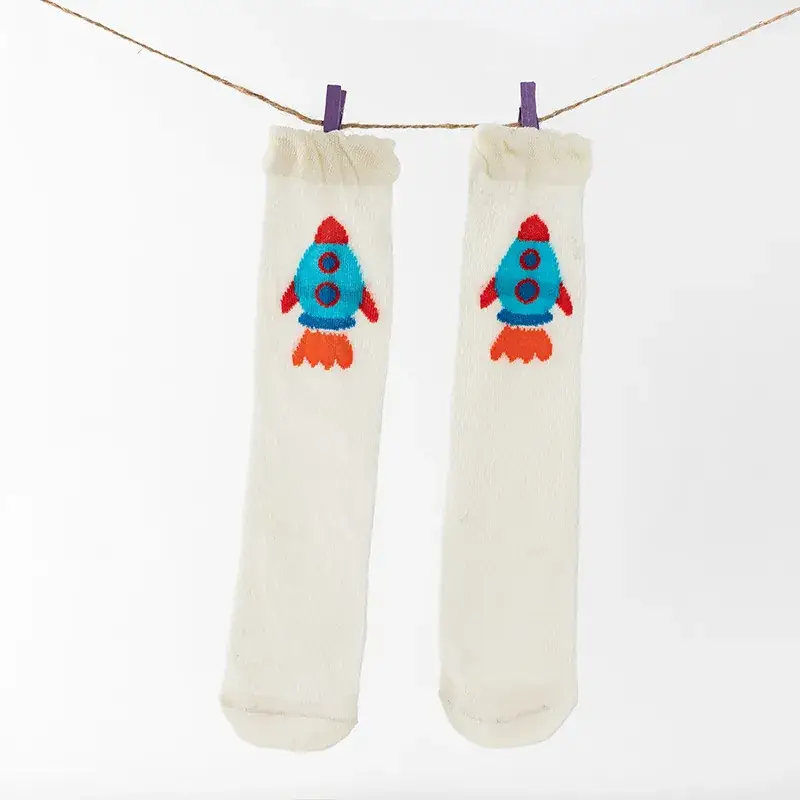 Baby Cotton Knee High Socks for Girls Summer - Image 3