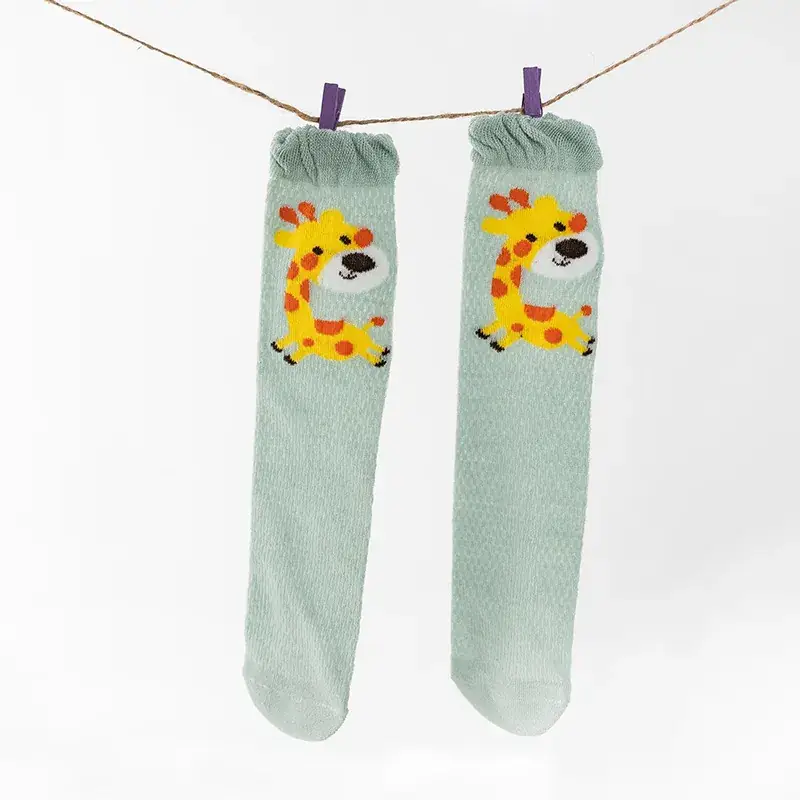 Baby Cotton Knee High Socks for Girls Summer - Image 4