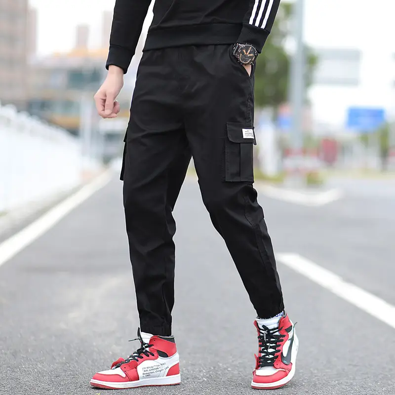 Men's Brown Jogger Cargo Pants Summer Casual - Image 3