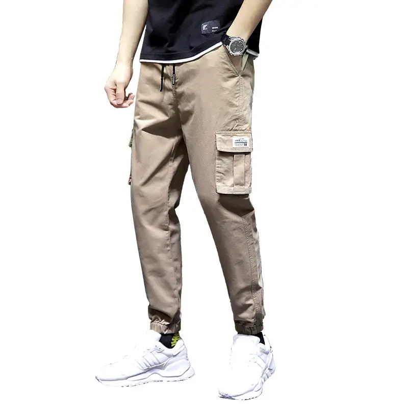 Men's Brown Jogger Cargo Pants Summer Casual - Image 7