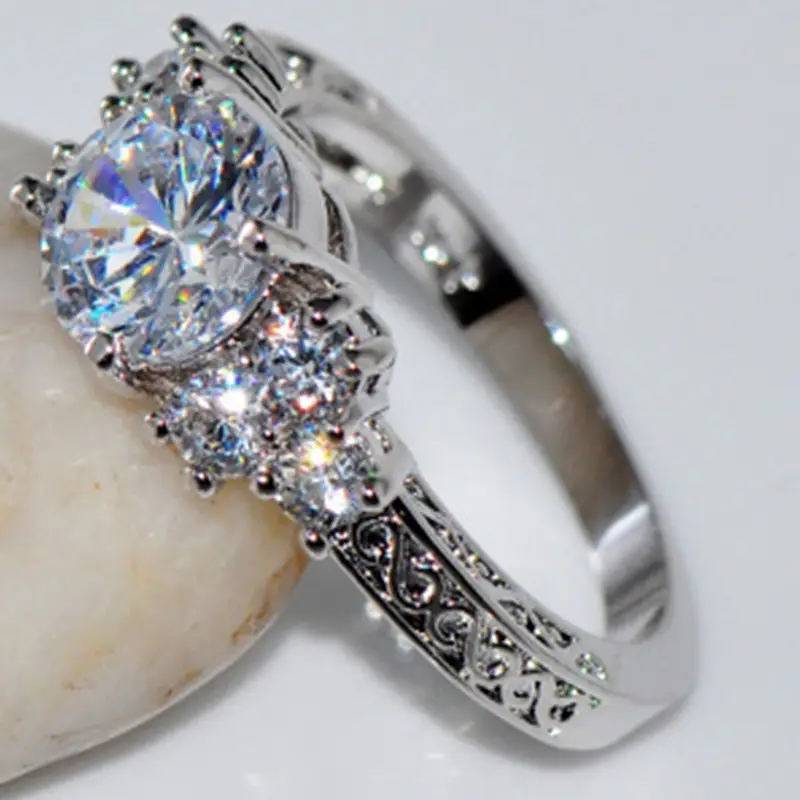 Eight Hearts & Arrows Zircon Ring for Women - Image 3