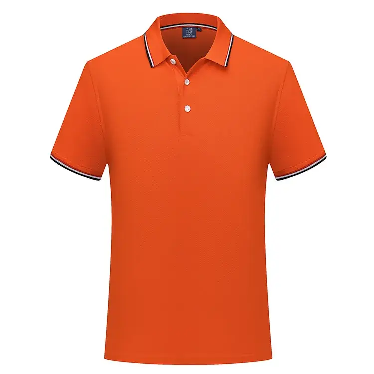 Summer Grey Polo Shirt with Red Blue Trim - Image 5