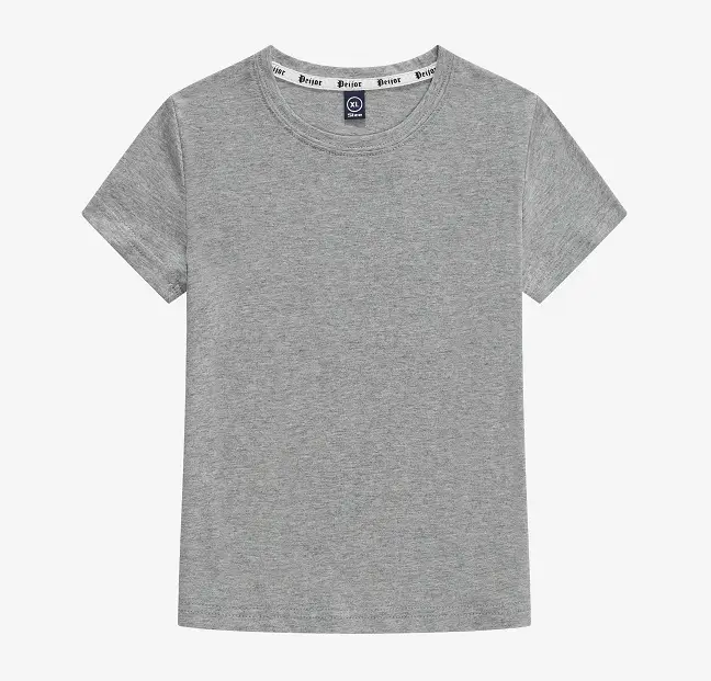 Men Black Cotton T-Shirt Short Sleeve Base Shirt - Image 3