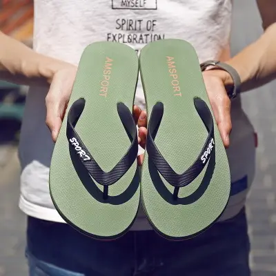 Men's Red EVA Flip-Flops Summer Casual Sandals