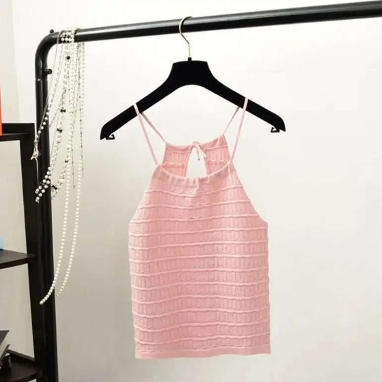 Beige Drawstring Slim Fit Camisole Women - Image 9