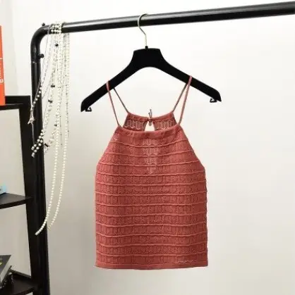 Beige Drawstring Slim Fit Camisole Women - Image 5
