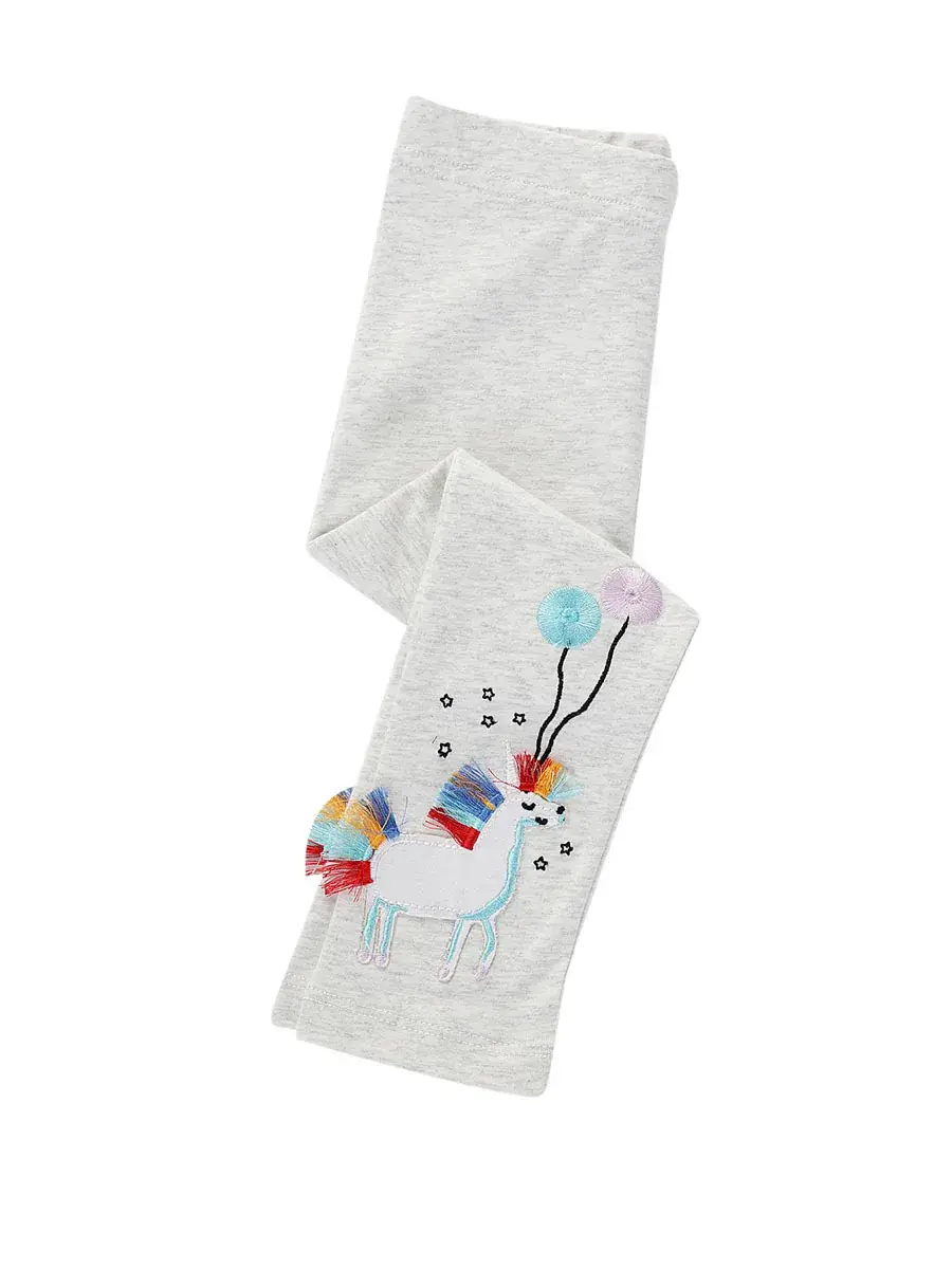 Girls' Embroidered Leggings Spring Autumn Wholesale - Image 3