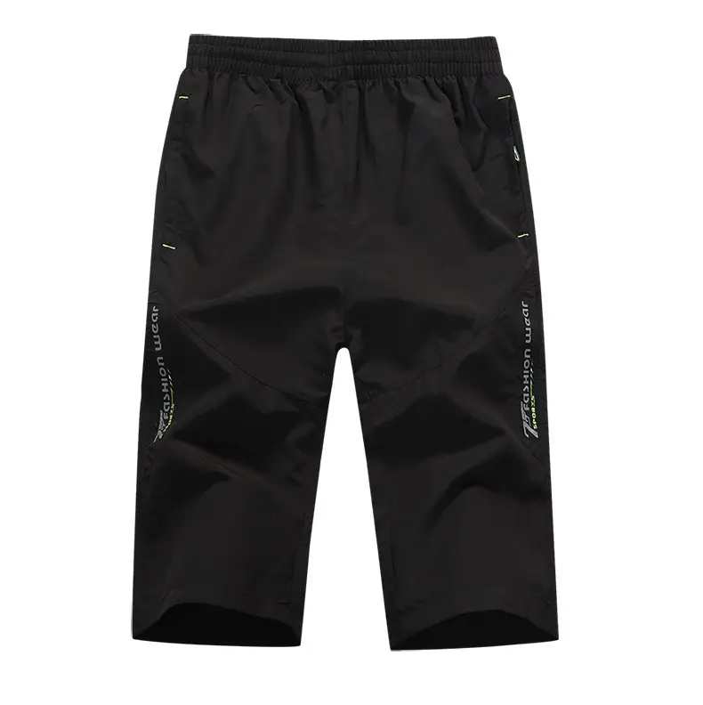 Men's Black Five-Point Ice Silk Shorts Summer - Image 8