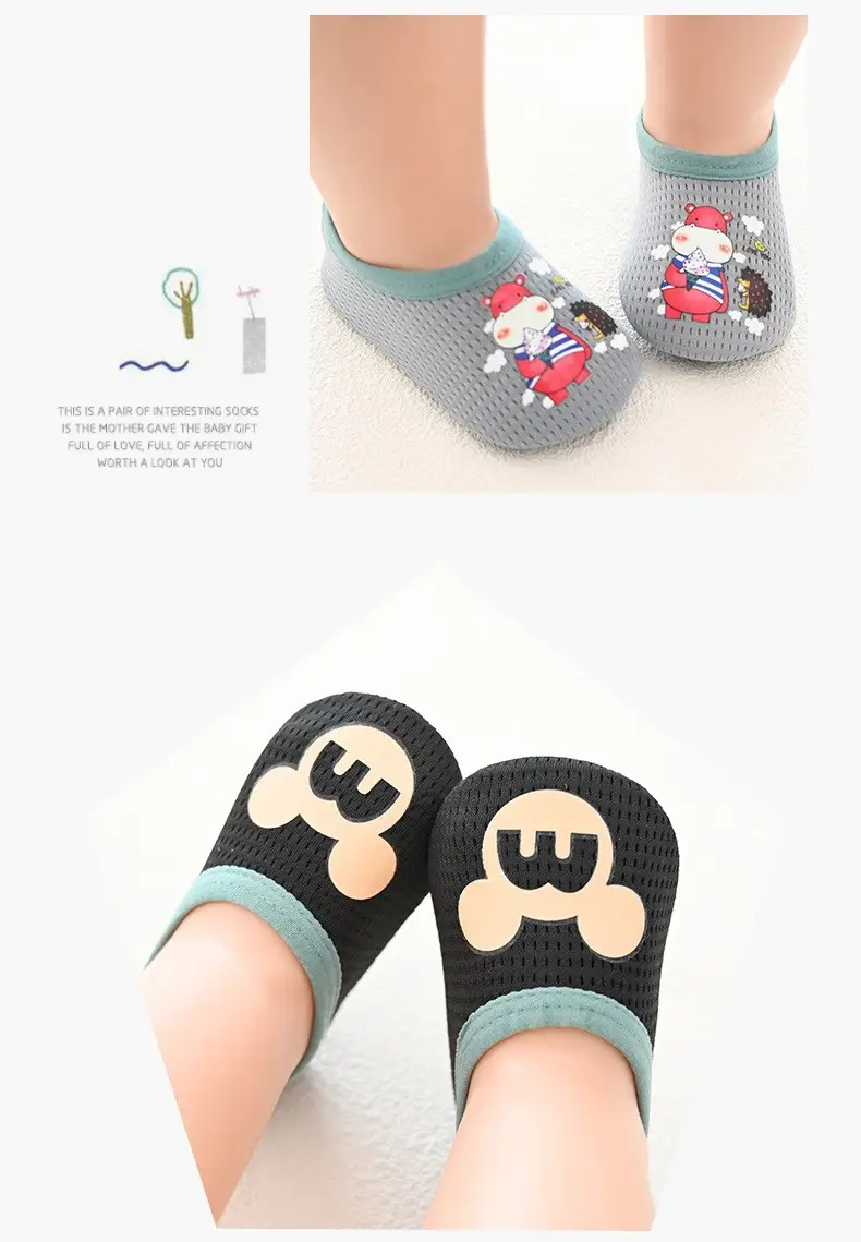 Pink Duck Print Baby Floor Socks for Toddler Girls β feature 11