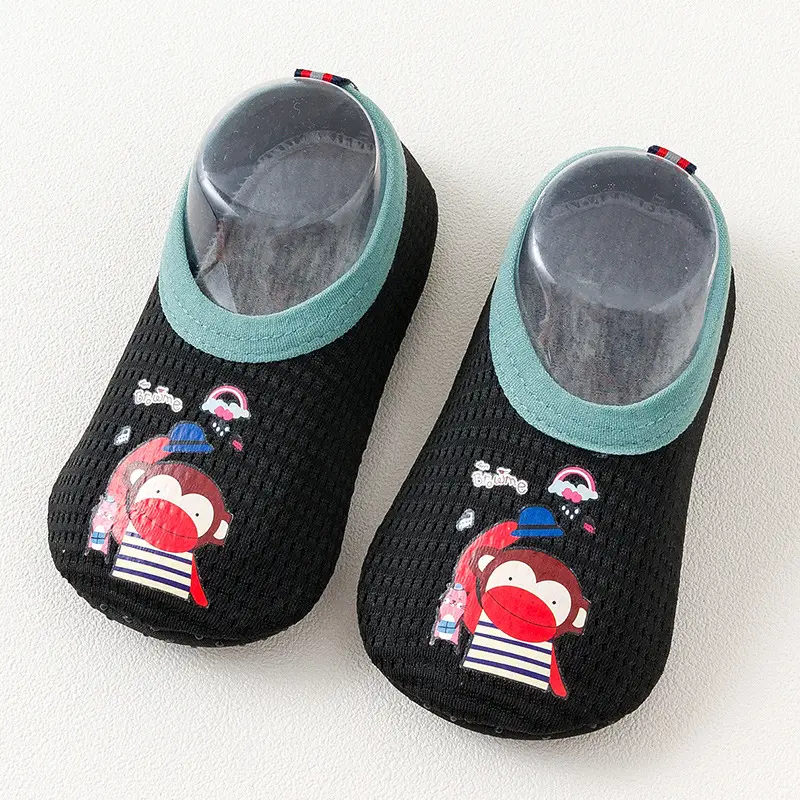 Pink Duck Print Baby Floor Socks for Toddler Girls - Image 7