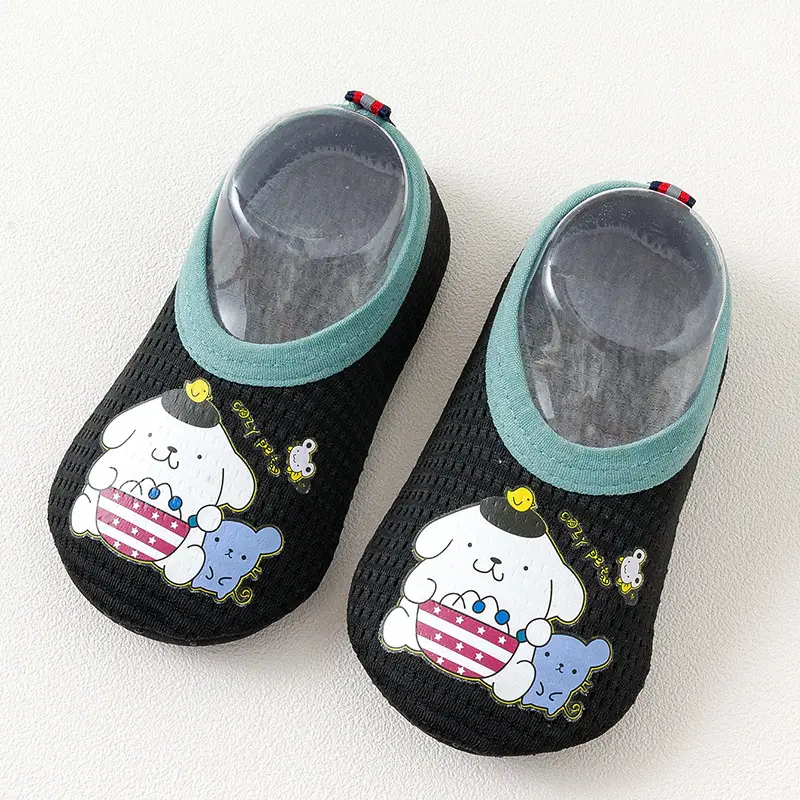 Pink Duck Print Baby Floor Socks for Toddler Girls - Image 9
