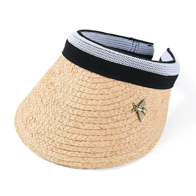 Celebraity Straw Sun Hat with Butterfly Decor - Image 5