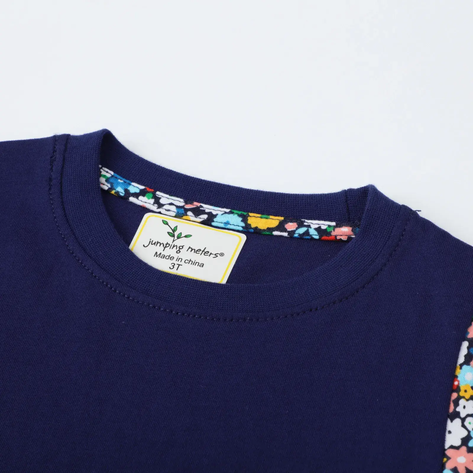 Girls Bunny Embroidered Dress Blue Summer
