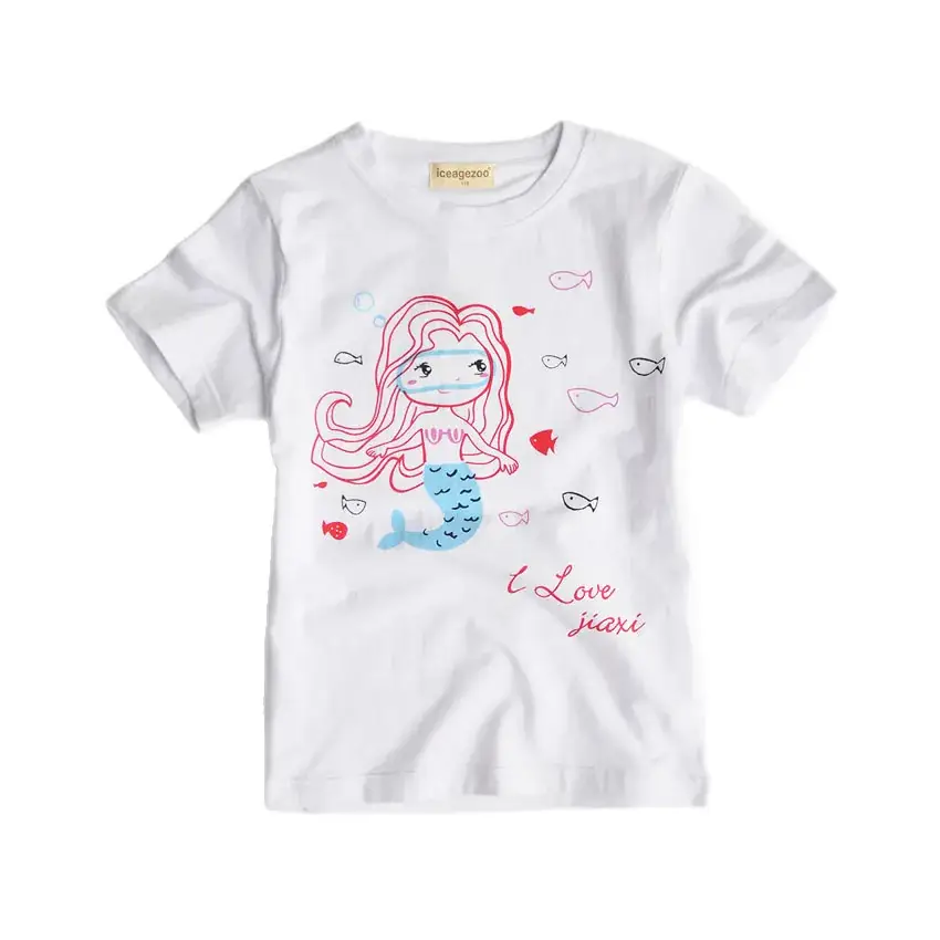 Pink Cotton T-Shirt for Girls Boys Summer Casual Wear - Image 9