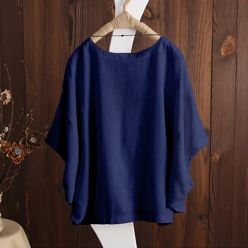 White Off-Shoulder Cotton T-Shirt Large