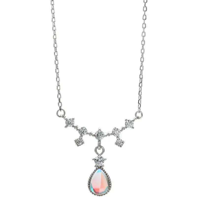 Moonlight Stone Necklace for Women Silver 925 Sterling