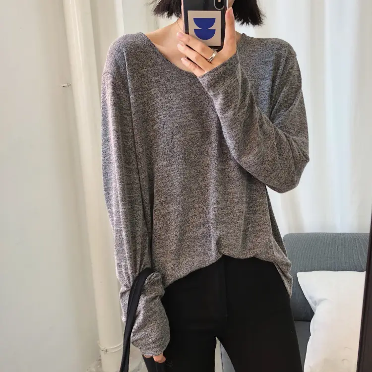 Women Slimming Long Sleeve T-Shirt Grey 2025 - Image 4