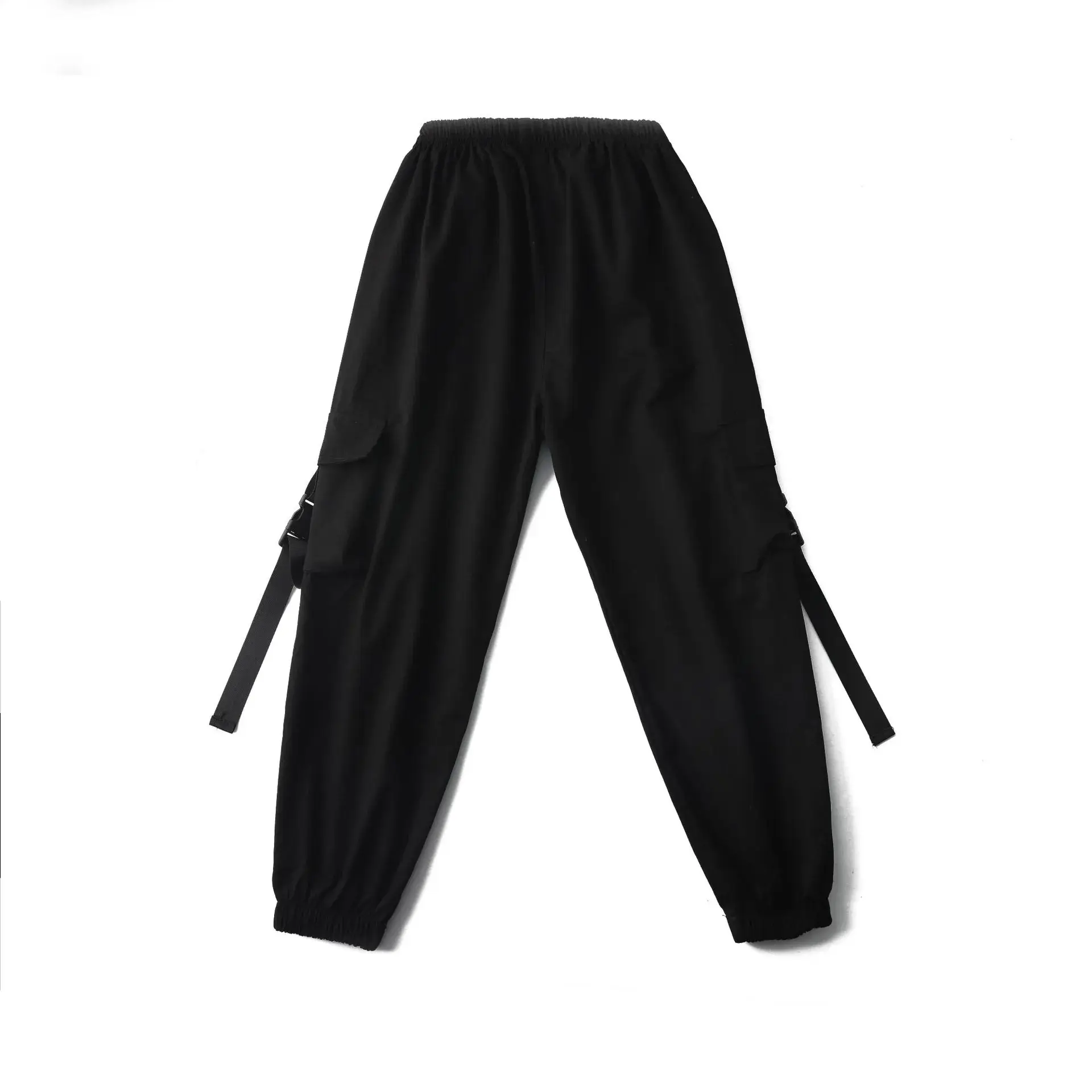 Children's Black Neon Cargo Pants Casual Dance Pants