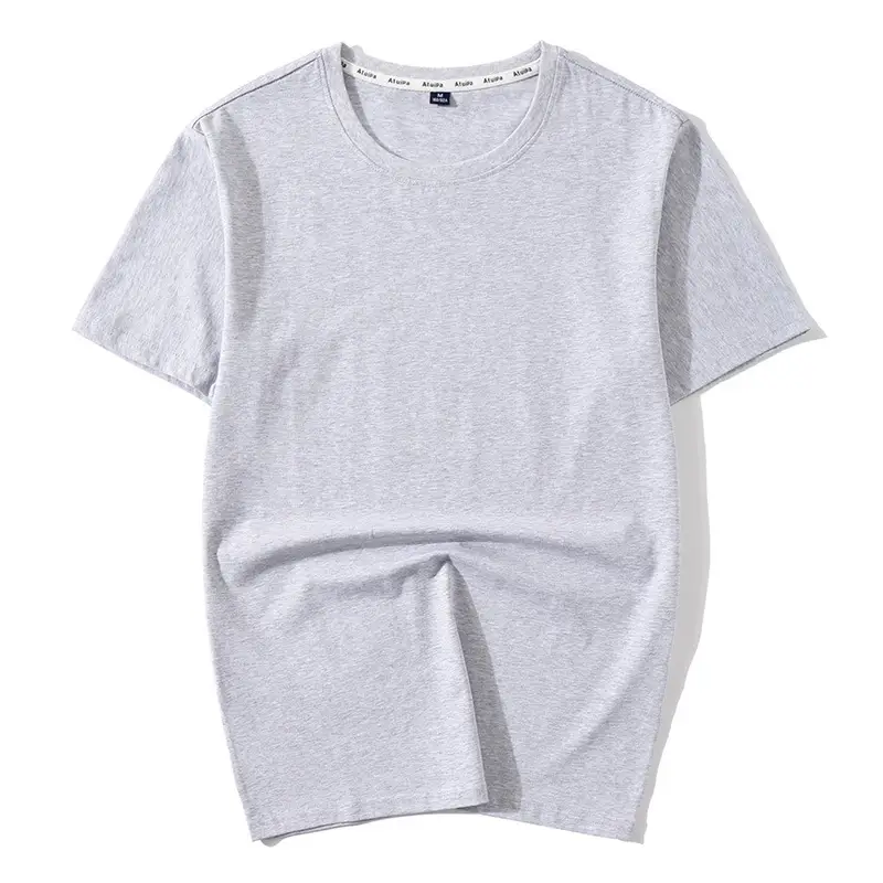 Large Size Men's Ice Cool Cotton T-Shirt Black - Image 2