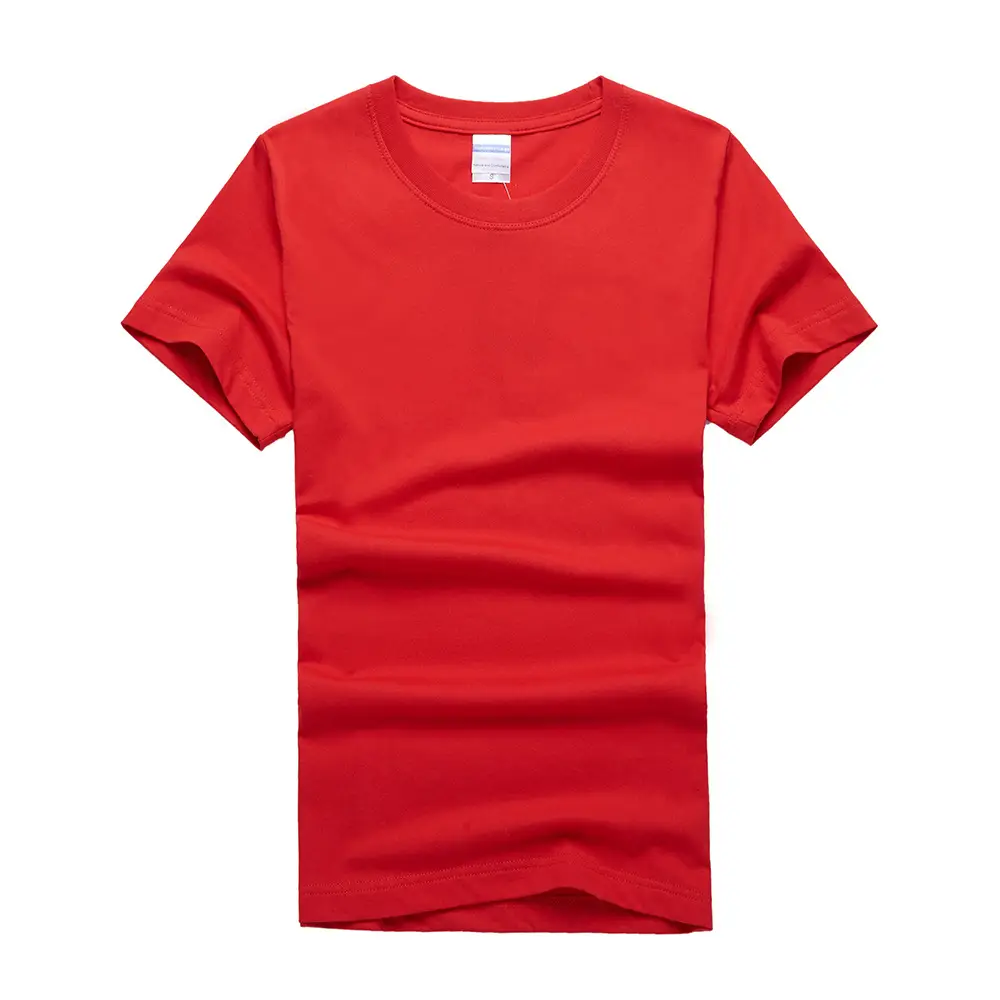 White Cotton Round Neck T-Shirt for Men - Image 7