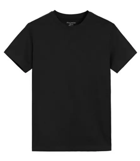 White Cotton Round Neck T-Shirt for Men - Image 2