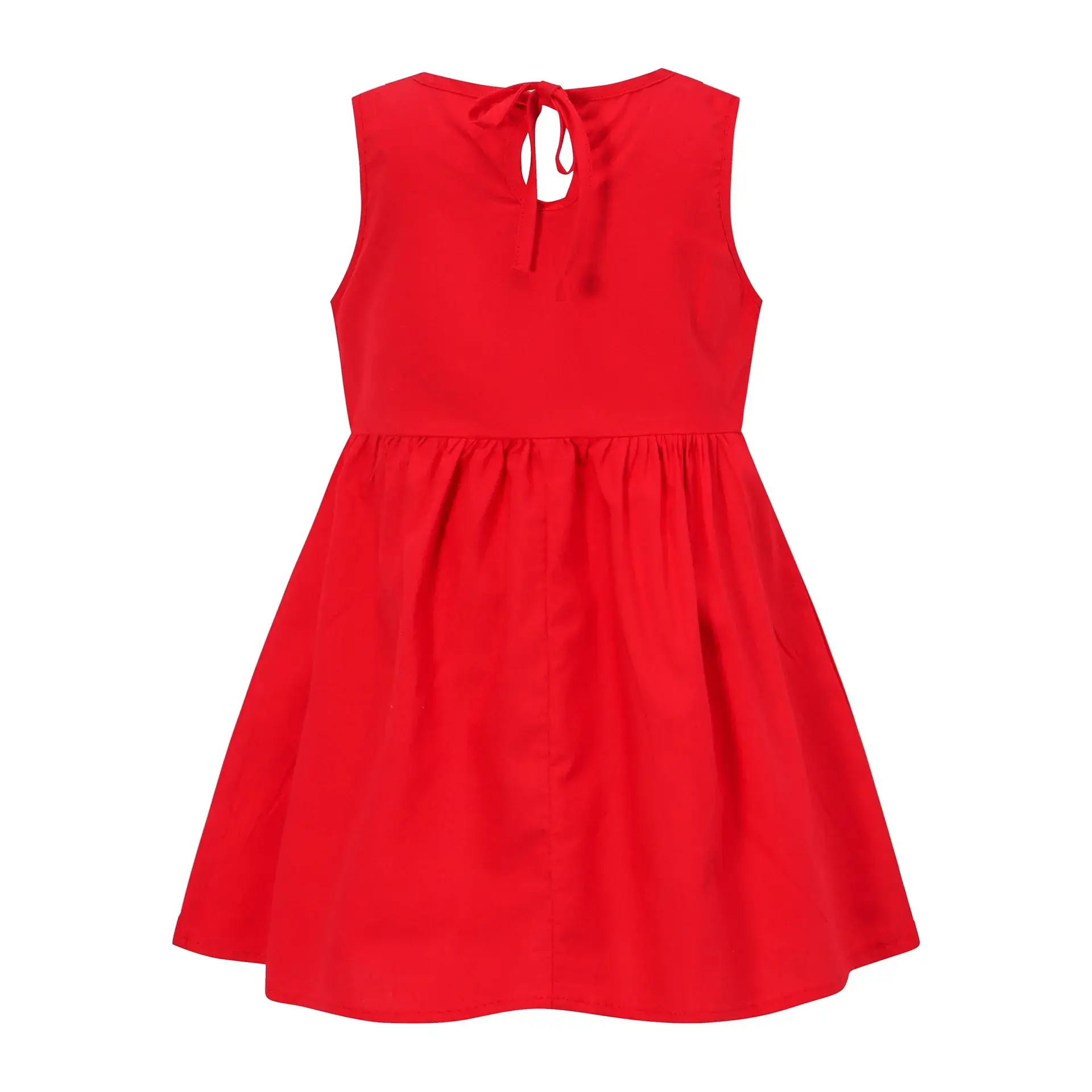 2025 Summer Girls Cotton Sleeveless Dress Cherry Print - Image 17
