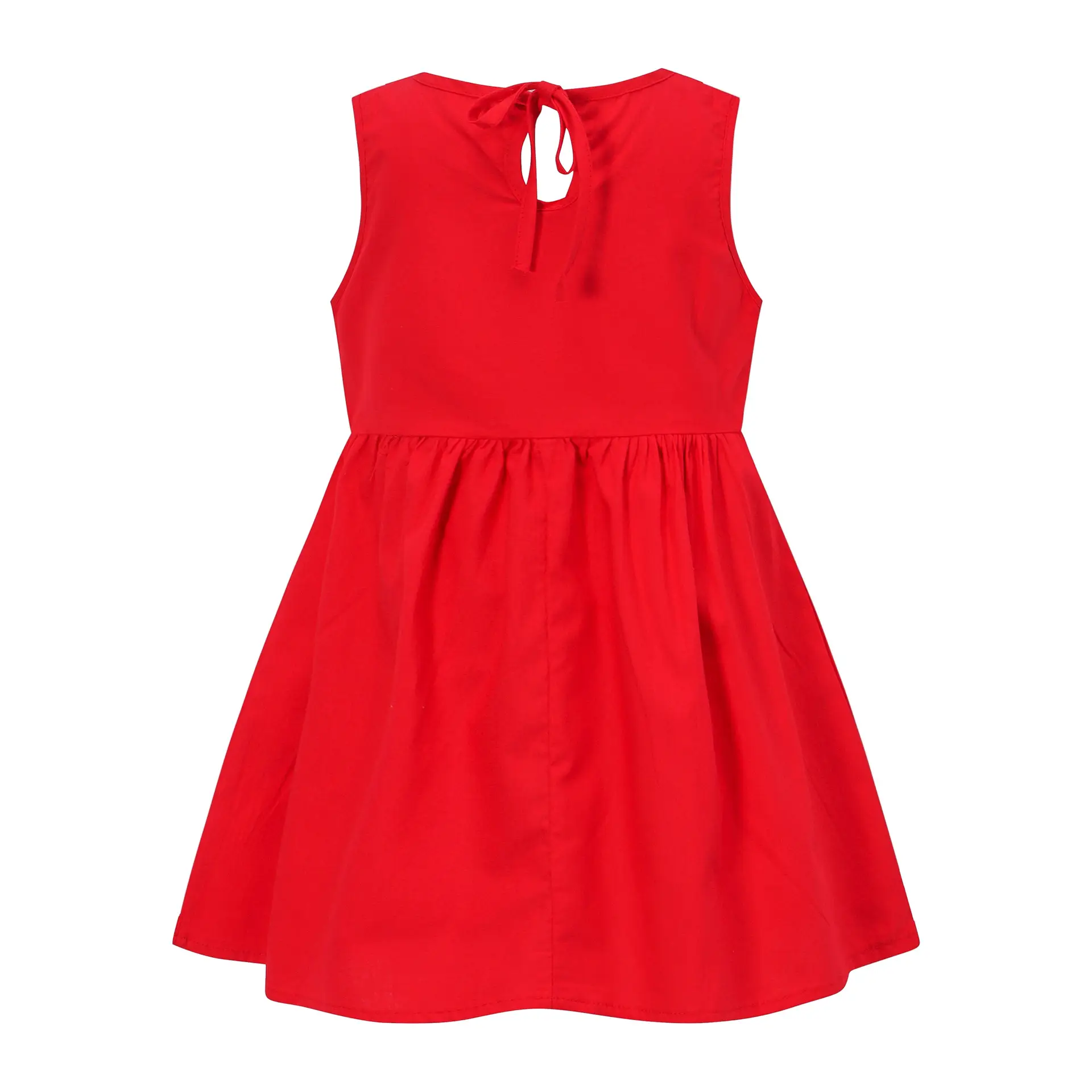 2025 Summer Girls Cotton Sleeveless Dress Cherry Print — feature 5